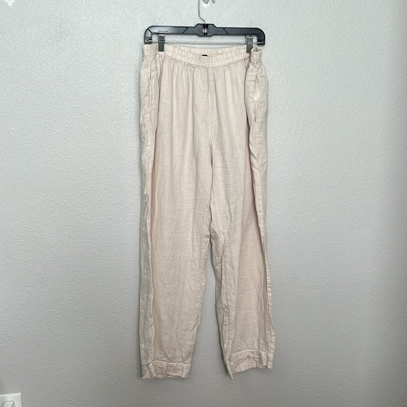 Quince Linen Long Sleeve Pajama Set Size Large - Picture 8 of 14